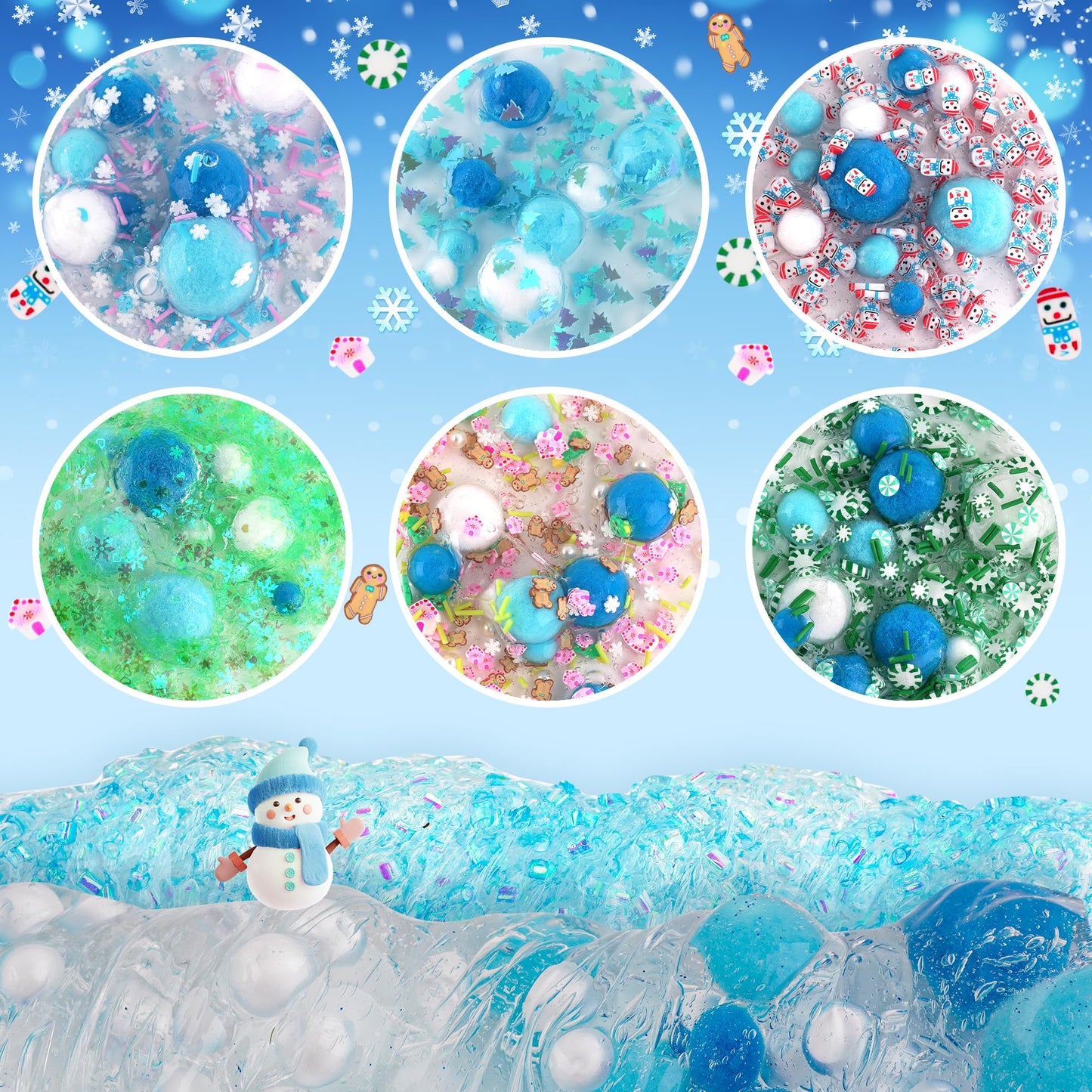 LAWOHO Kit de manualidades de muñeco de nieve para niños