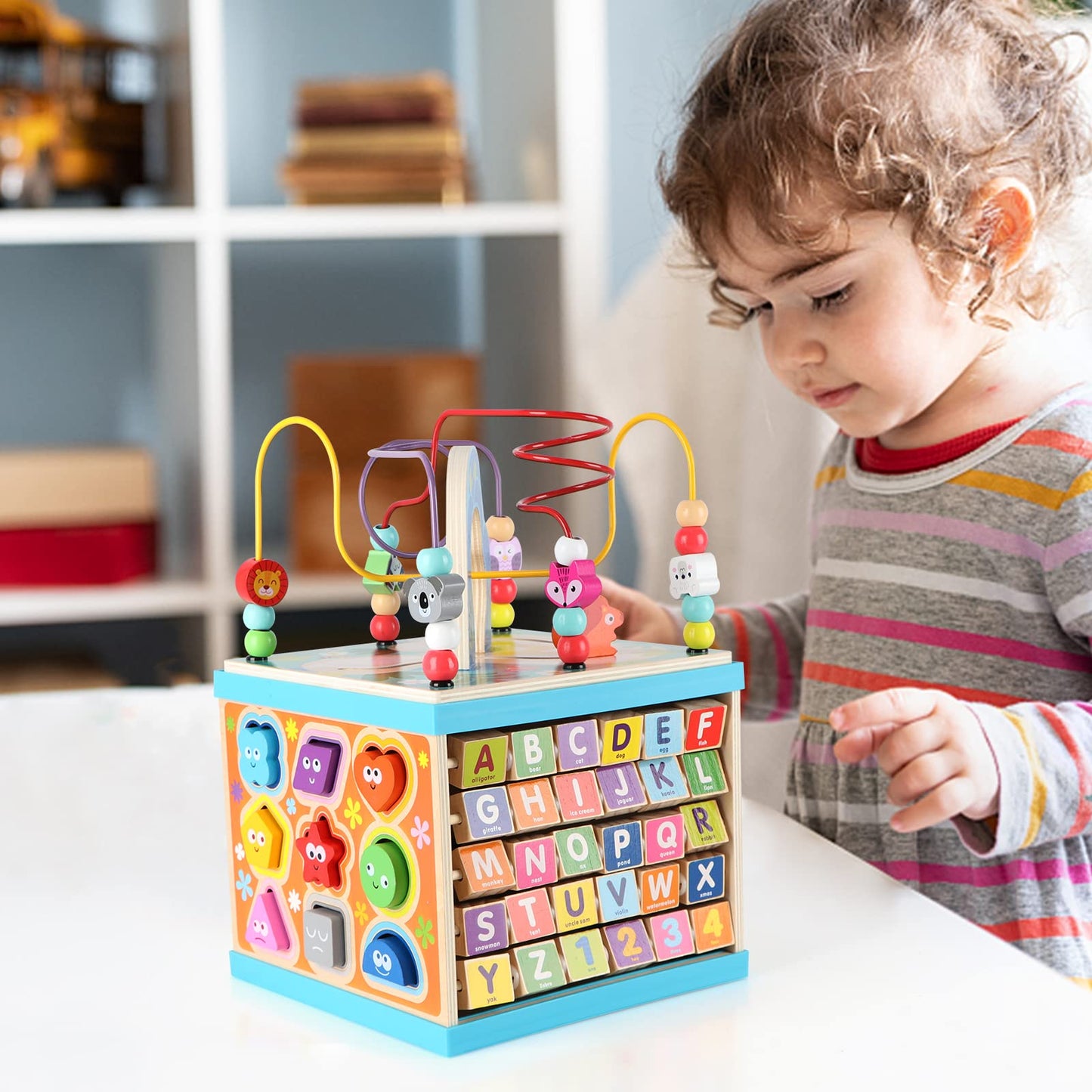 Wondertoys Madera 5 en 1 Multiusos ABC-123