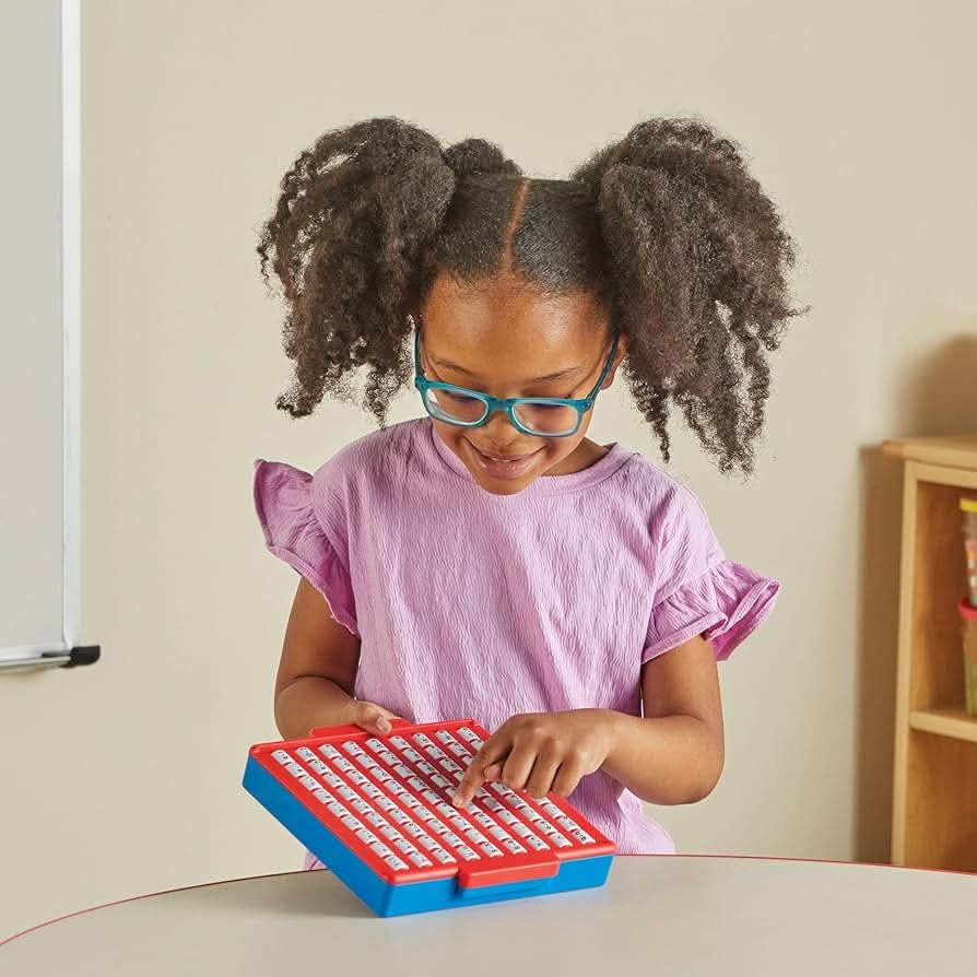 hand2mind Tabla de Práctica de Resta, Juegos de Datos Matemáticos