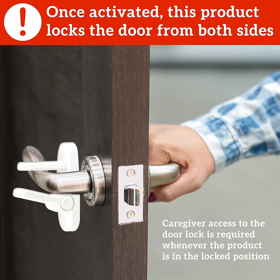 Cerradura de palanca de puerta (paquete de 2)