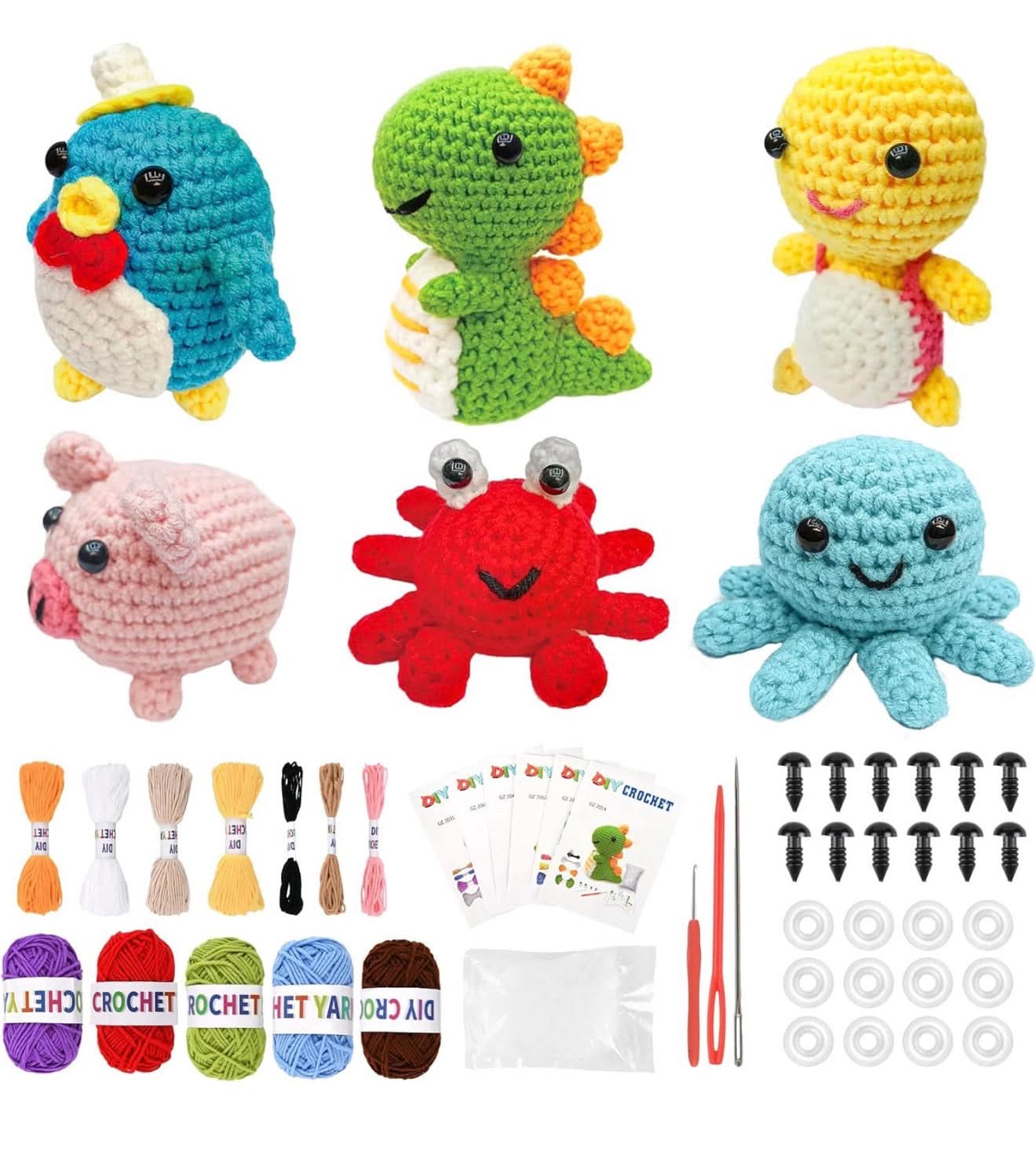 Animalitos de crochet (ganchillo)