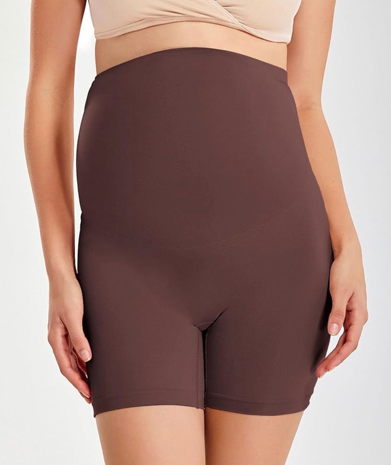 Gratlin Pantalones cortos moldeadores de maternidad para mujer, talla M