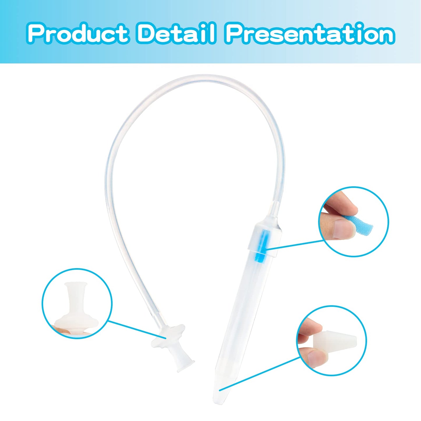 Aspirador nasal para bebés, chupón de nariz para bebé