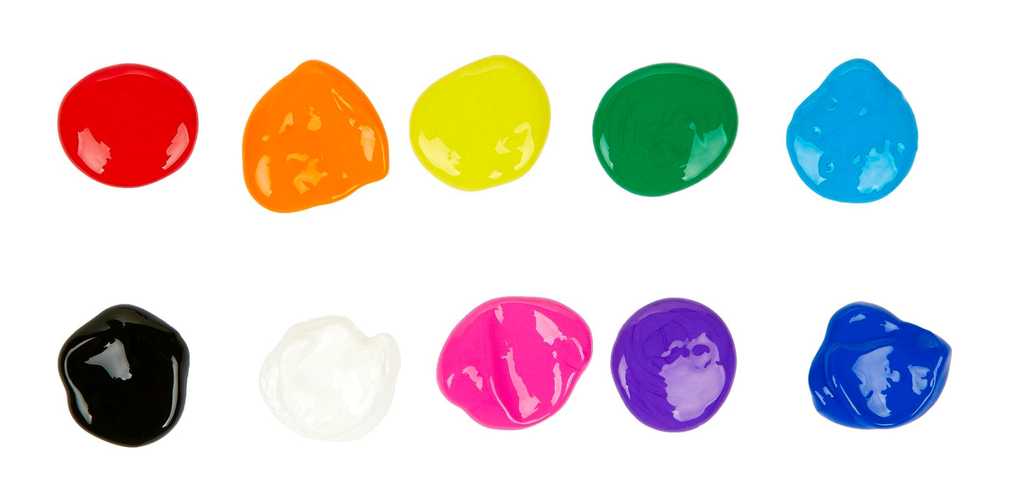 Pintura lavable para niños Crayola, colores surtidos, paquete de 10