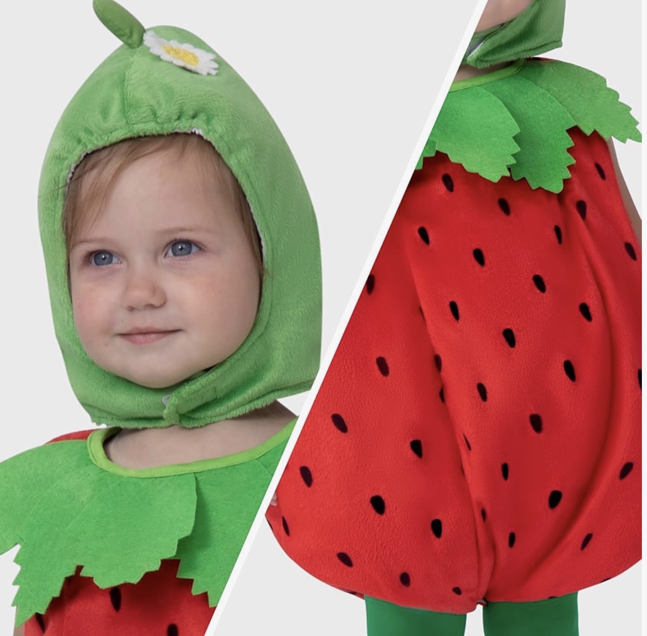 Spooktacular Creations Disfraz de fresa para bebé de Halloween, 12-18 meses