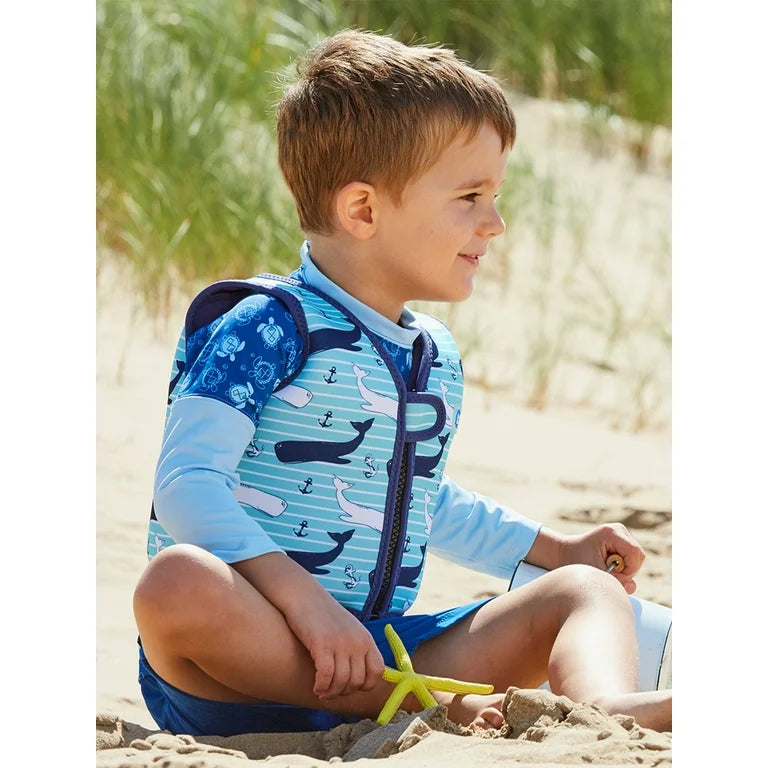 Splash About Go Splash Chaleco de Baño Vintage Moby, 2-4 Años, Neopreno Ligero, UPF50+