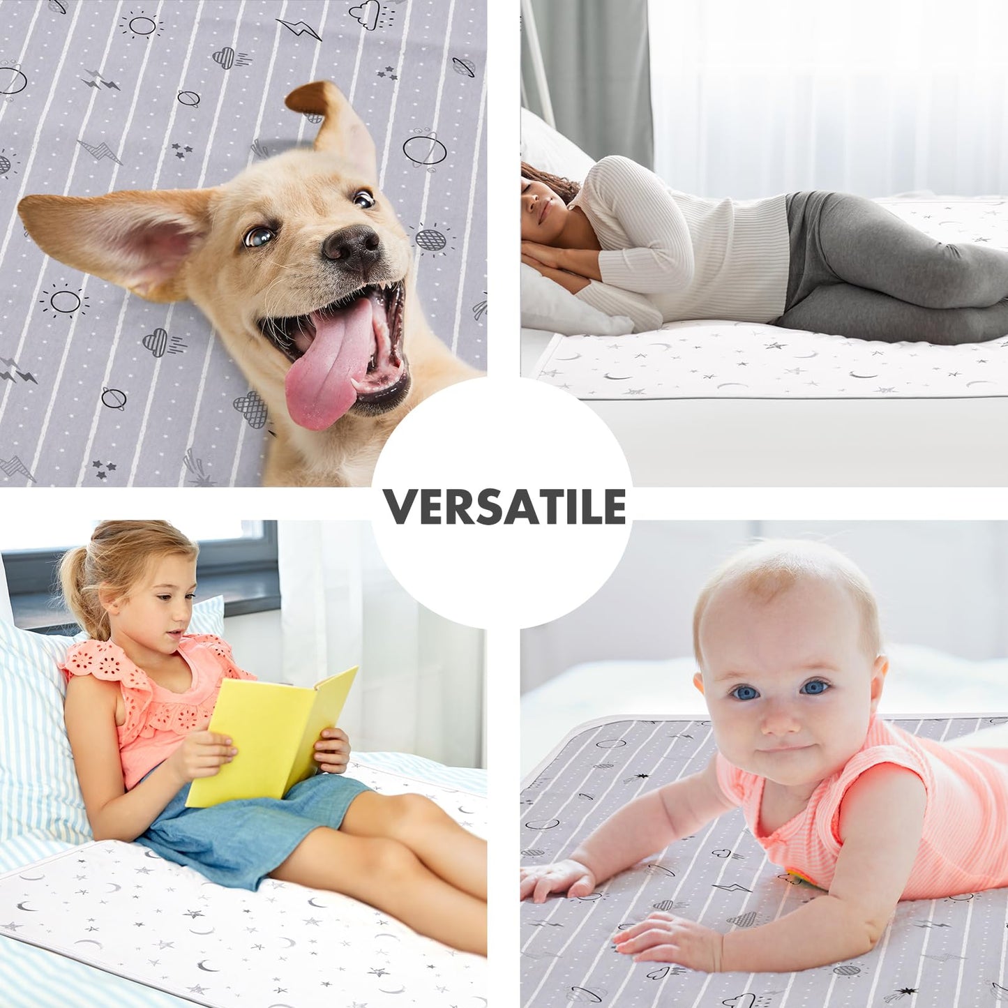 Almohadilla de cama impermeable para bebé