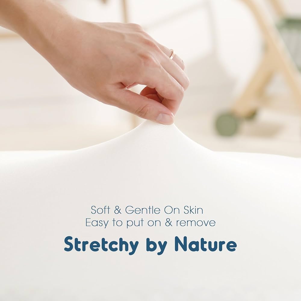 GRSSDER Paquete de 3 sábanas ajustables elásticas ultra suaves, ajuste universal para moisésSi