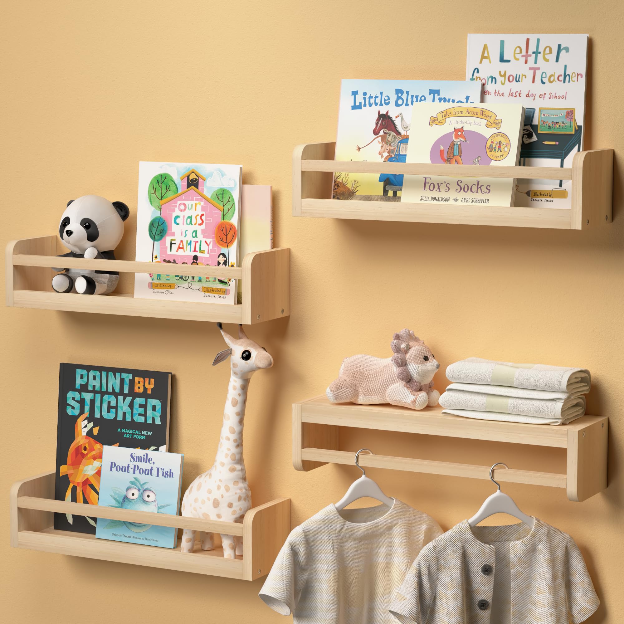 Estante De Madera Para Tarros De Especias, Estantes Flotantes Montados En La Pared, Caja De Libros, Exhibición, Estante De Almacenamiento De Cocina Compra Barata En