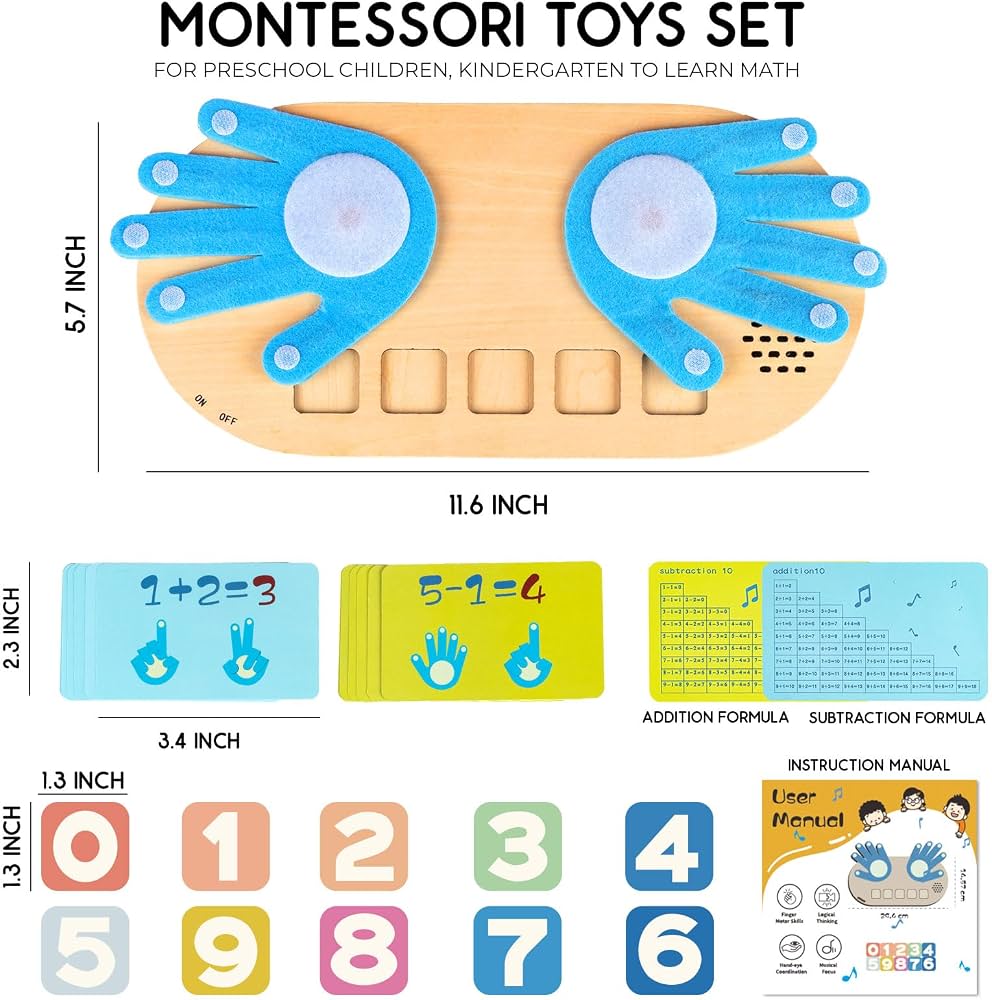Juguetes Montessori: bloques numéricos para niños