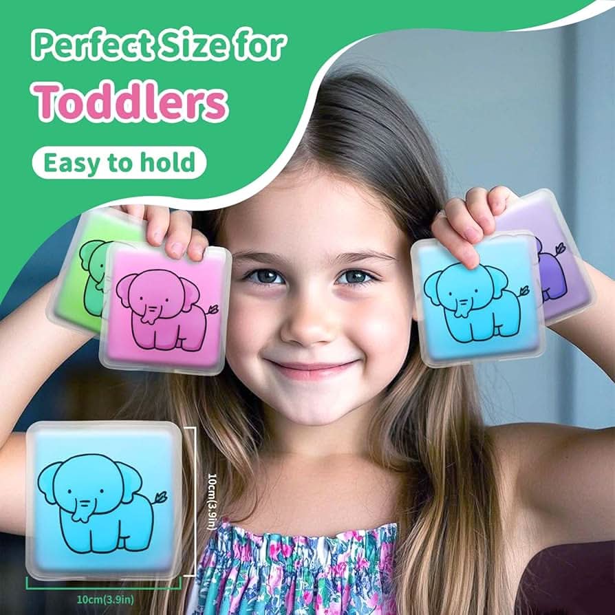 Boo Boo - Bolsa de hielo en gel con forma de elefante para lesiones, también ideal para loncheras