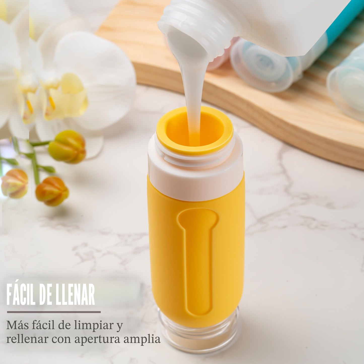 Paquete de 16 botellas de viaje para artículos de tocador