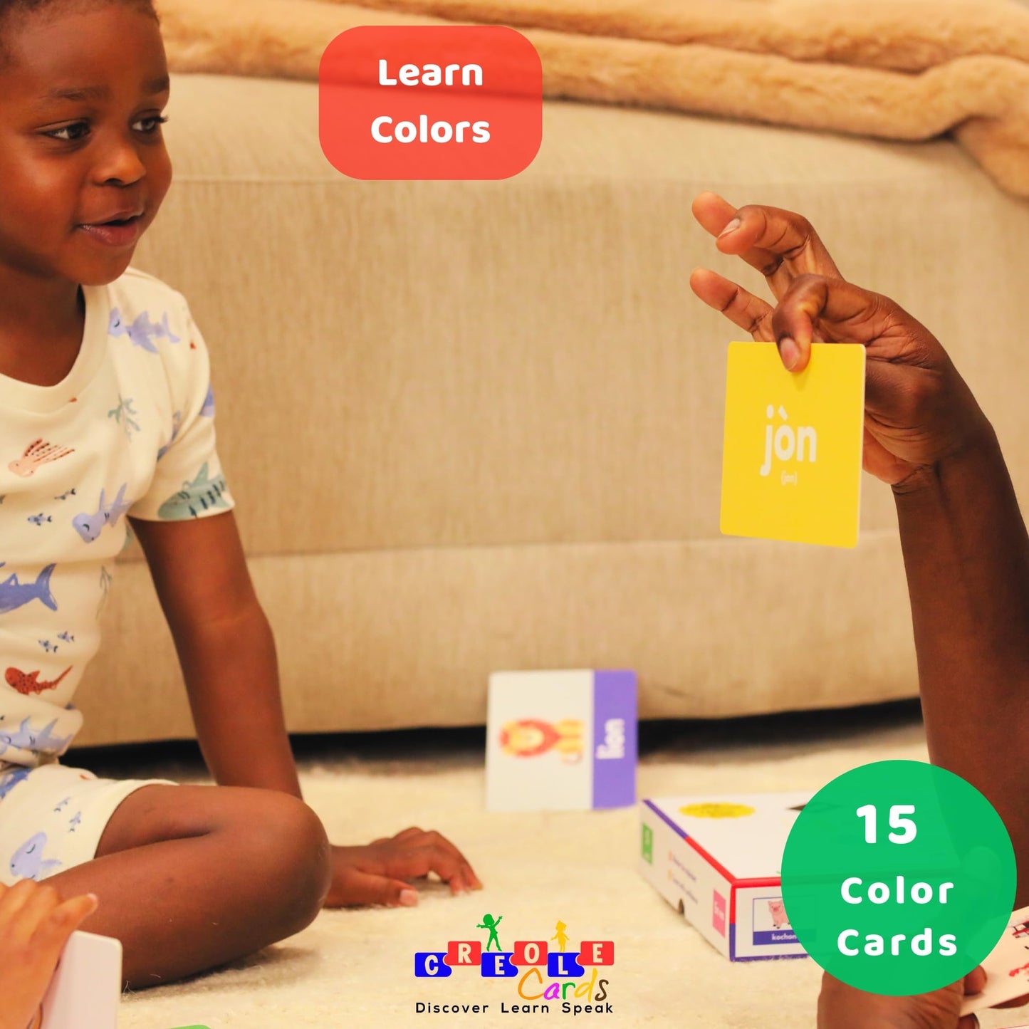 Tarjetas criollas haitianas – Aprender criollo para niños pequeños