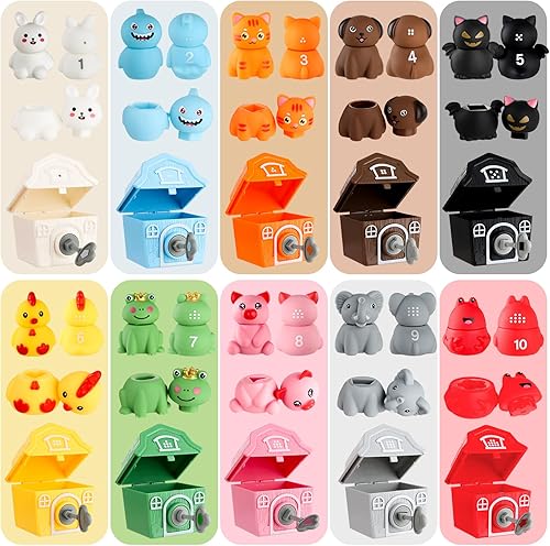 Grarain Little People Juguetes de animales de granja - Juego de 30 piezas