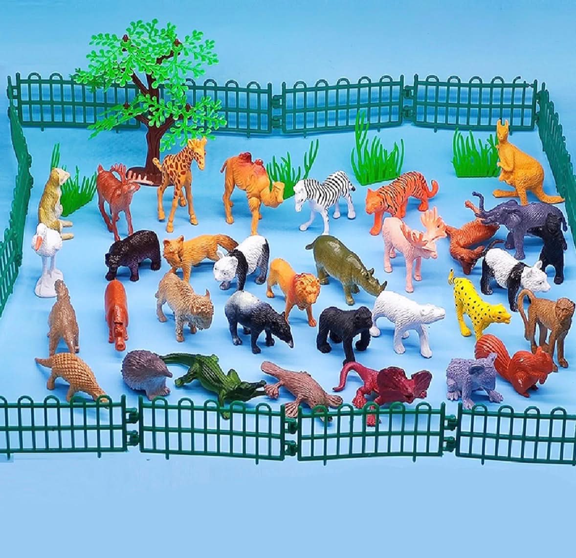 BAIVYLE 53 Pack Mini Safari Animal