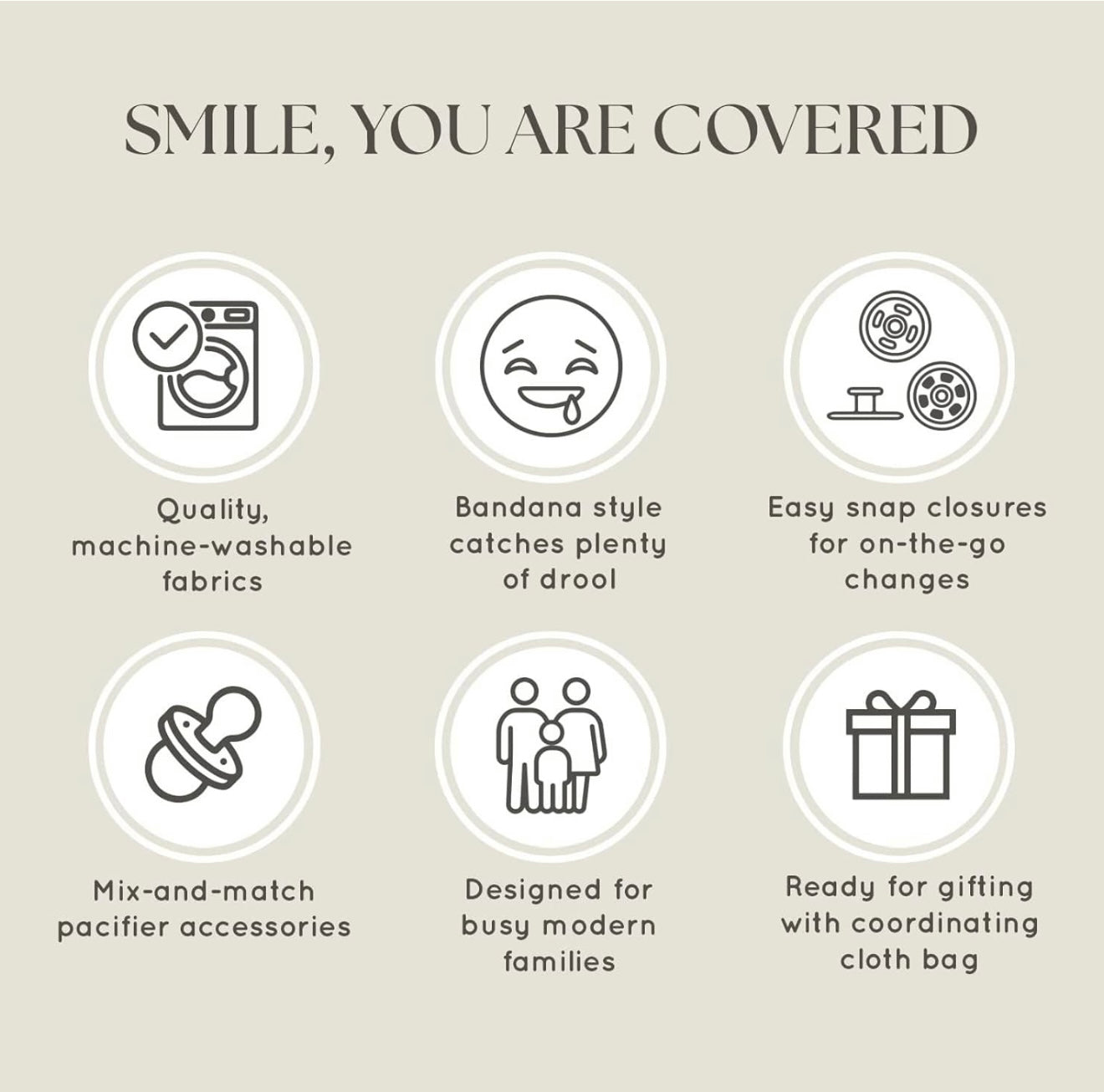 Baberos Dodo Babies con bandana para bebé