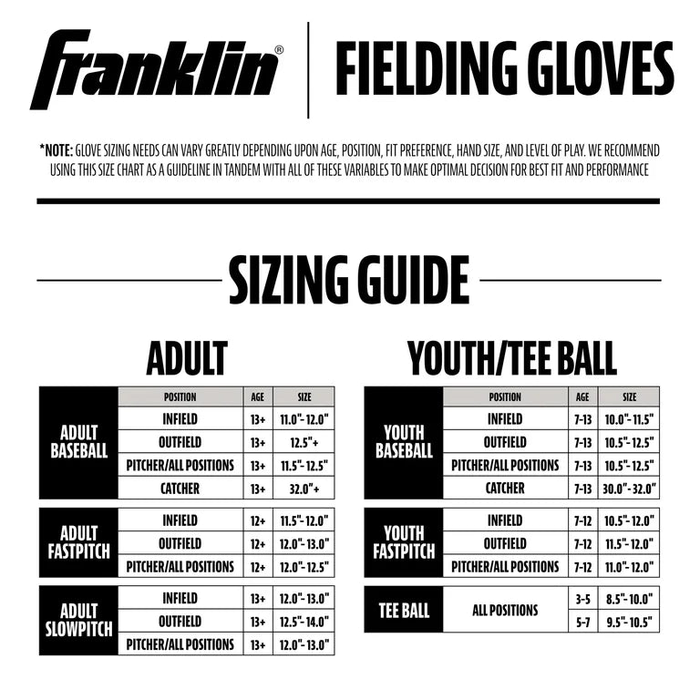 Franklin Sports Neo-Grip Kids Teeball Set de Guante + Pelota, 9 in