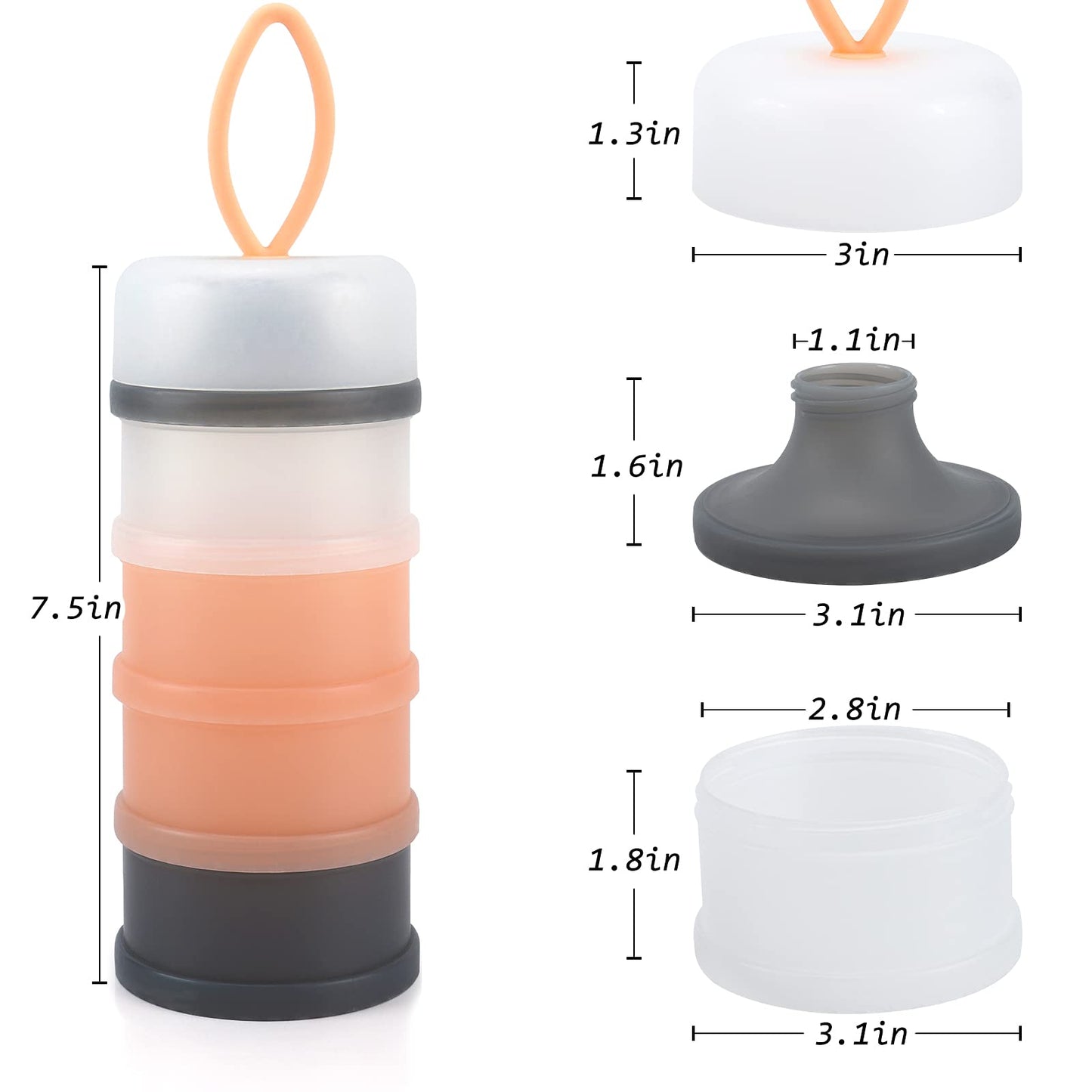 Accmor - Dispensador de fórmula para bebés para llevar