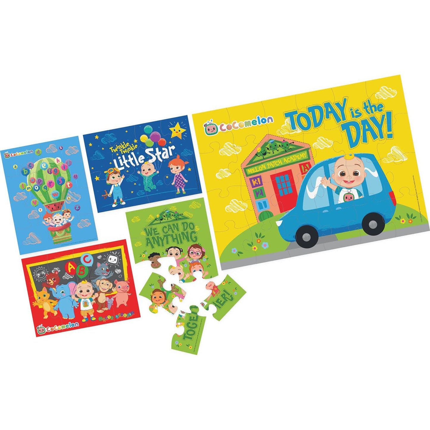 Spin Master Cocomelon - Rompecabezas de madera (paquete de 5)