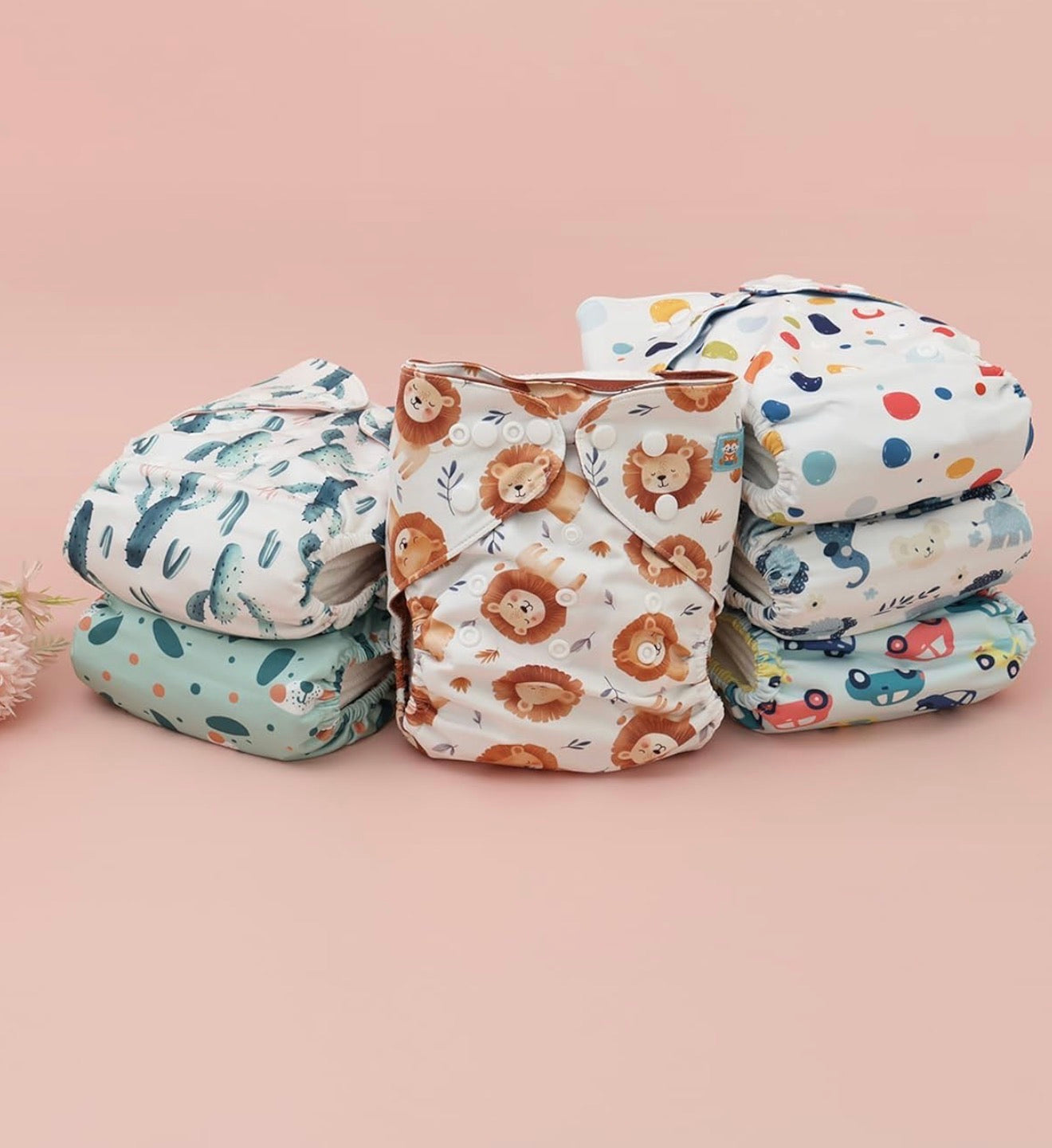 Cubiertas para pañales de tela ALVA Baby con una bolsa impermeable, de 6.6 a 33 libras