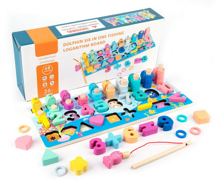 Juego de pesca y números para niños