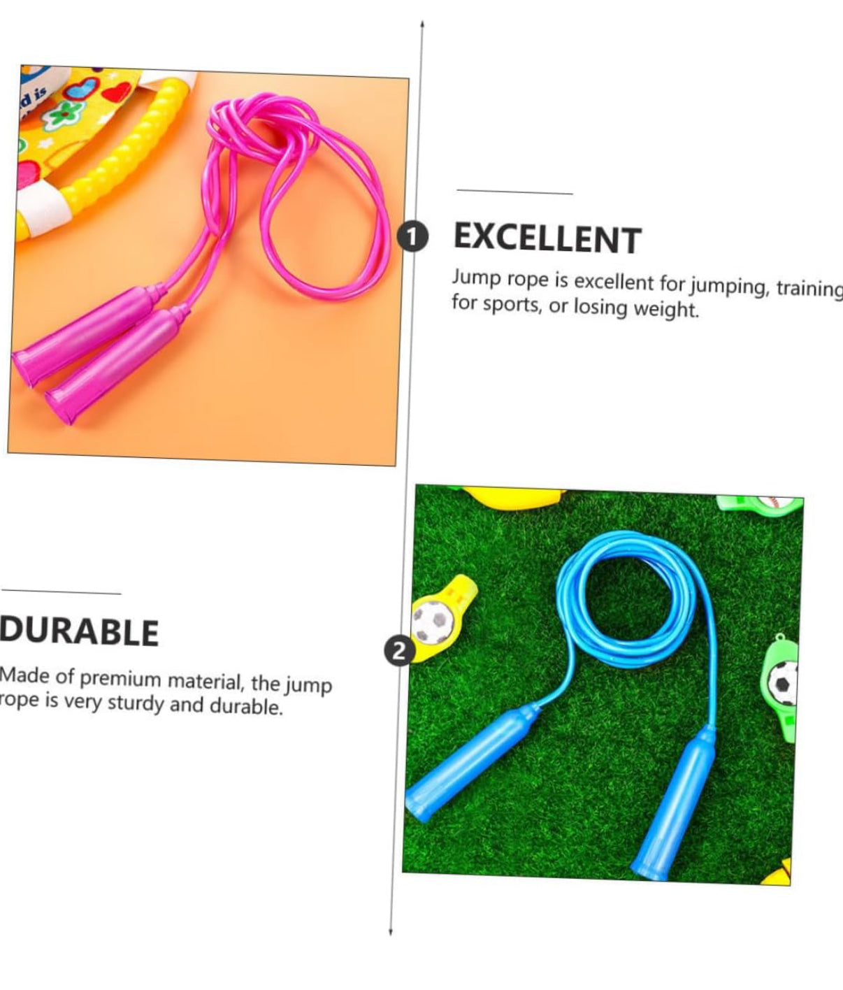 Jump Ropes for Kids, paquete de 10 cuerdas