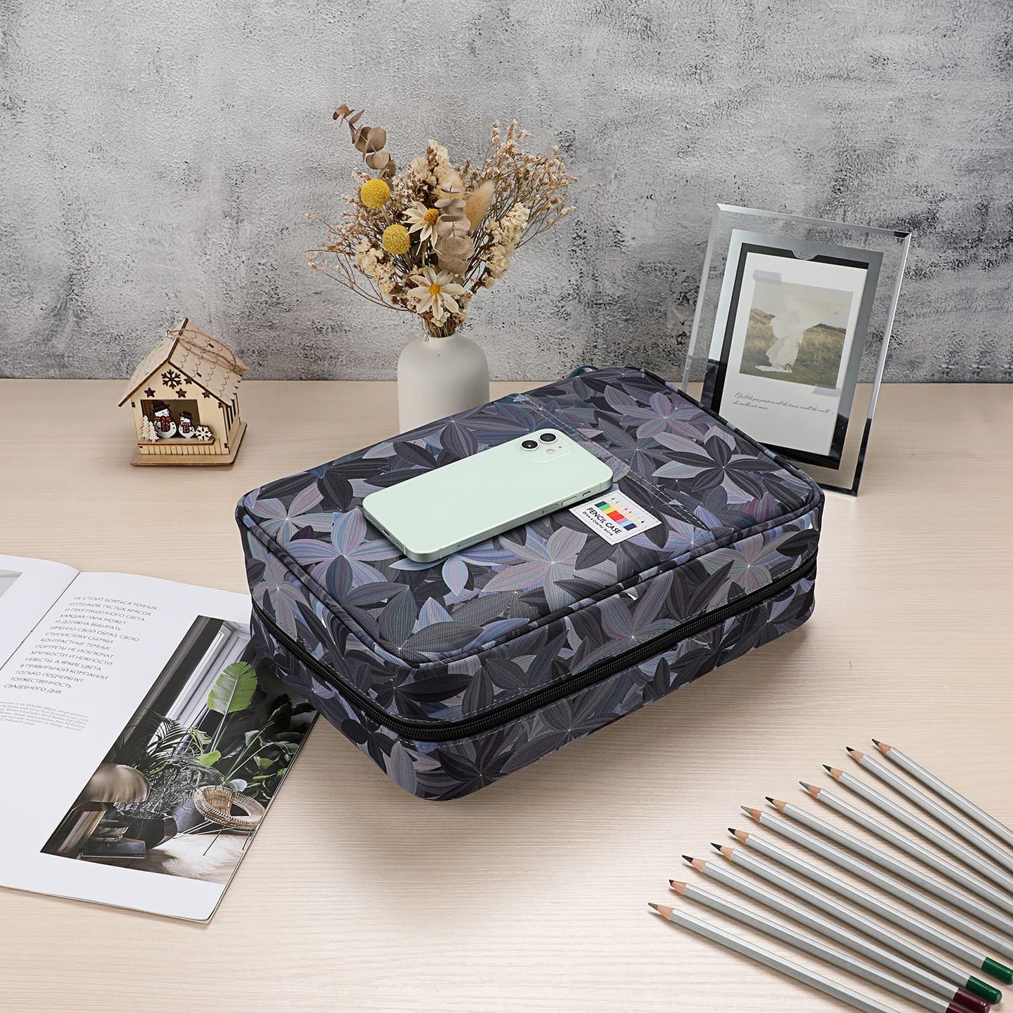 Estuche para lápices de colores BTSKY, organizador para lápices y bolígrafos con 300 ranuras