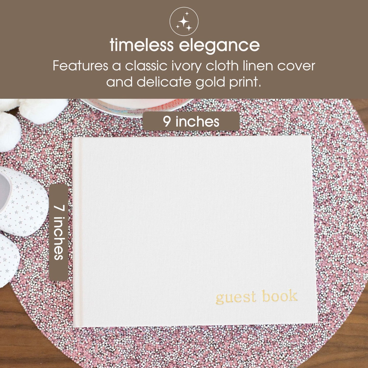 Pearhead Libro de invitados para baby shower