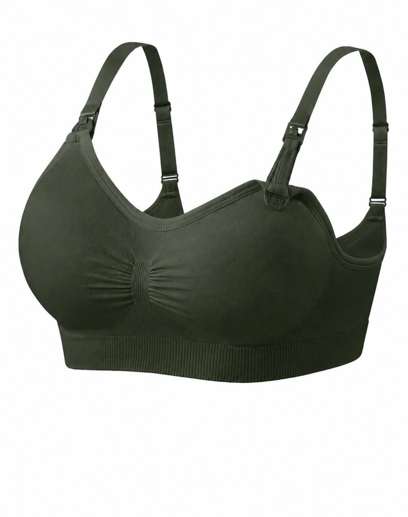 Brasier para lactancia talla L, verde oscuro