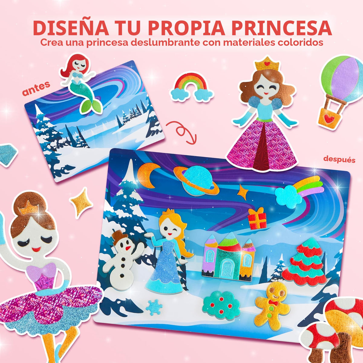Klever Kits Kit de arte de aluminio para niños, suministros de arte y manualidades