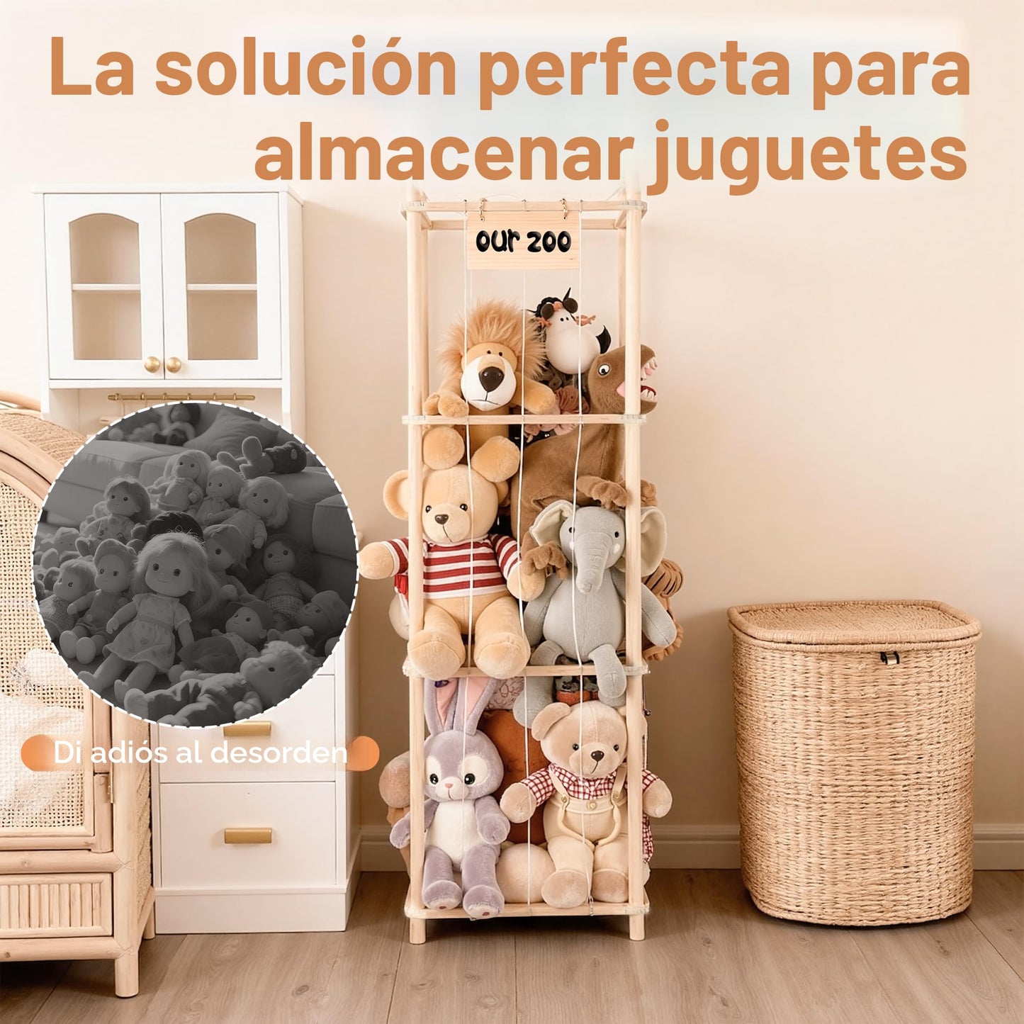 LAMU Almacenamiento de animales de peluche