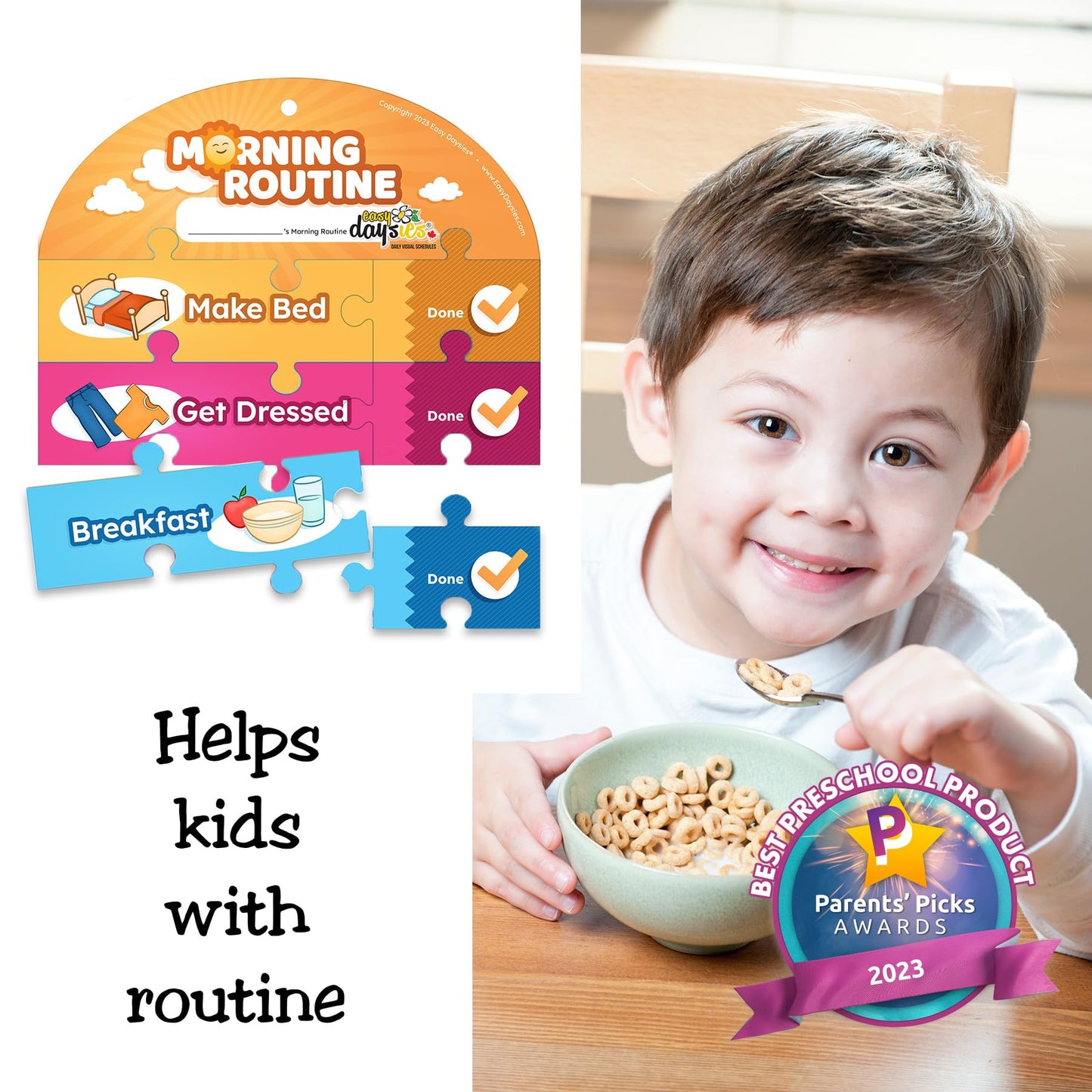 Rompecabezas rutina de día