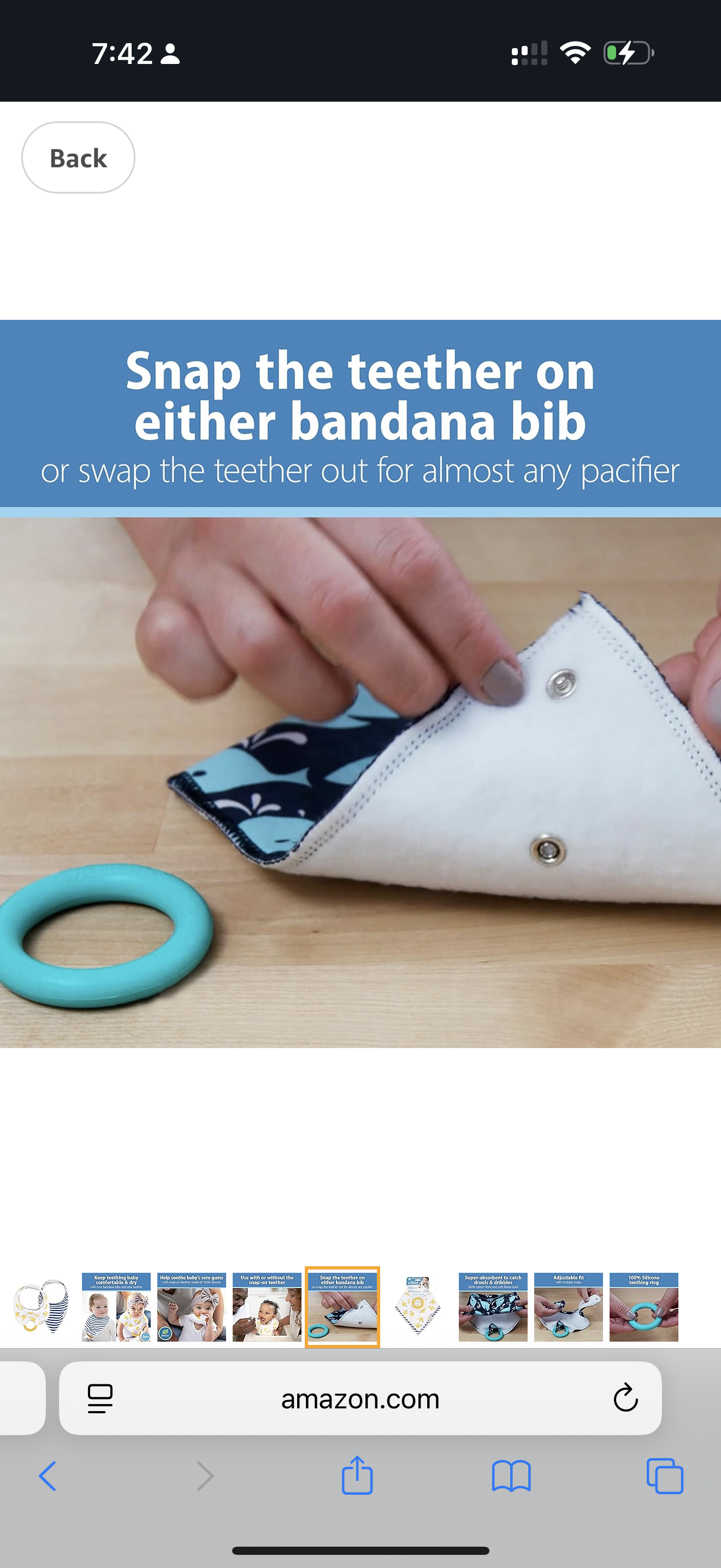 Babero bandana para bebé Dr. Brown's