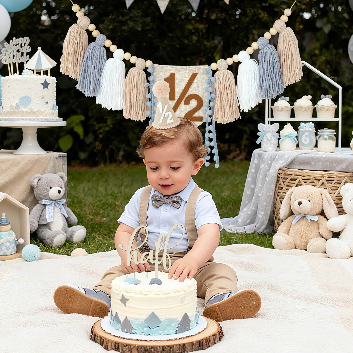 Decoraciones de Cumpleaños de 1/2 Año