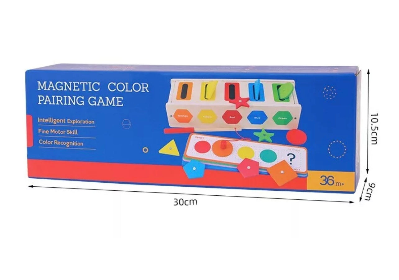Juego de emparejamiento de colores magnéticos