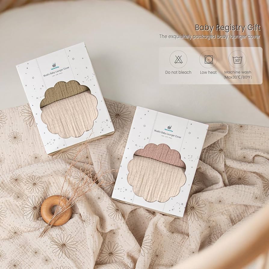 Termichy Funda de muselina para tumbona de bebé