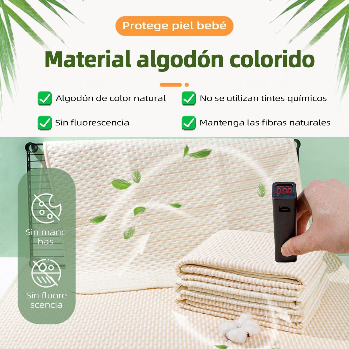 AUERQXZ - Protector de cama absorbente para incontinencia (paquete de 3), 61 x 101 cm