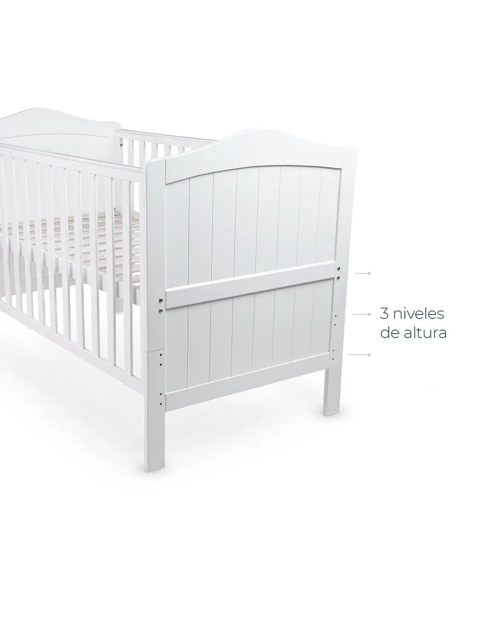 Cuna Cama de Madera Toledo 140x70