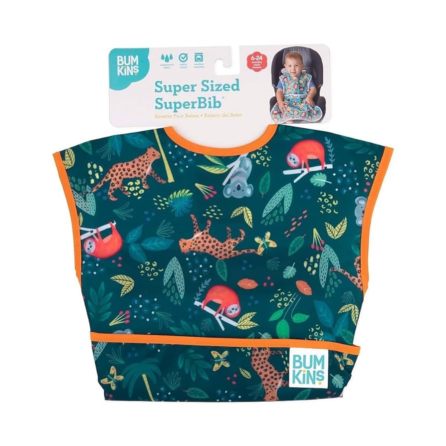 Bumkins Baberos para niña o niño, SuperBib para bebés y niños pequeños de 6 a 24 meses