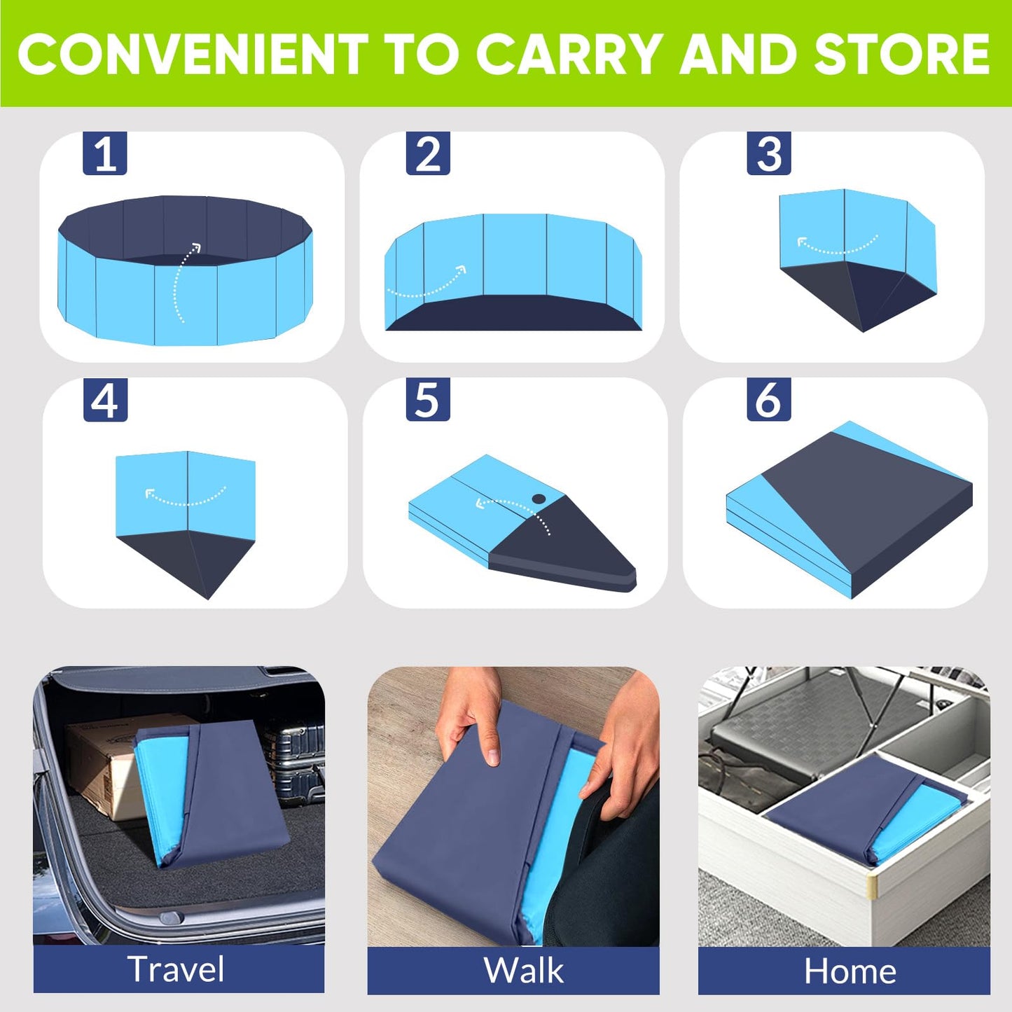 Piscina plegable 55cm de diámetro
