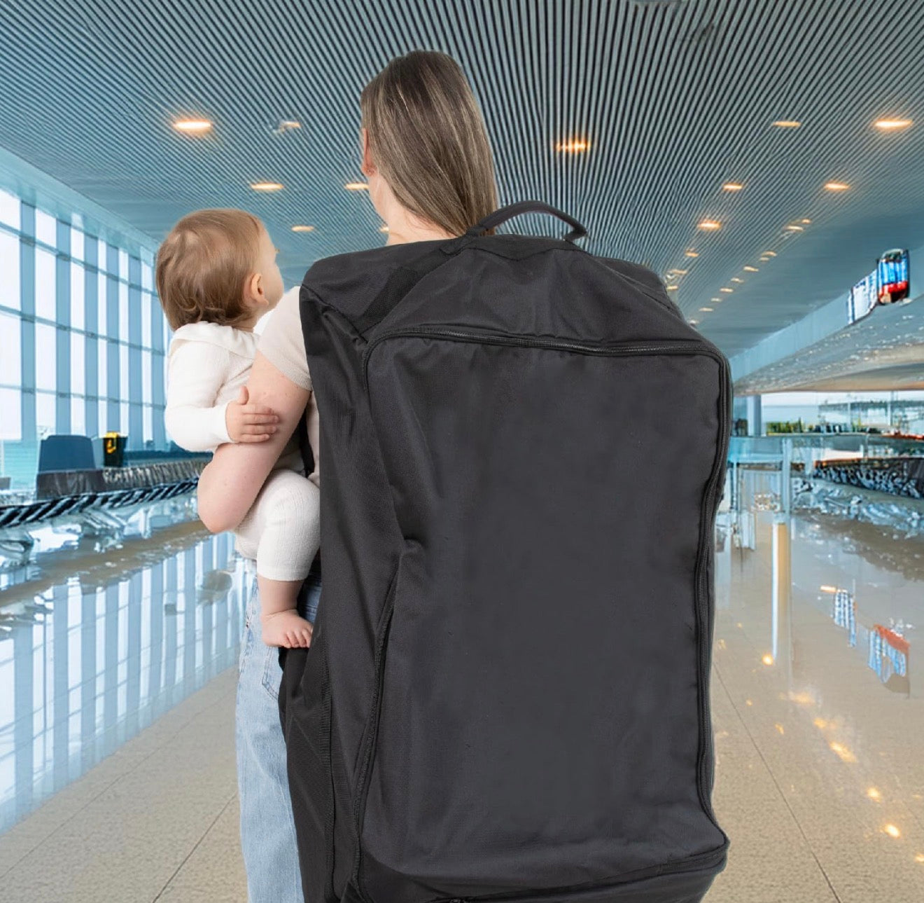 The Peanutshell Bolsa de viaje para asiento de automóvil, bolsa acolchada duradera