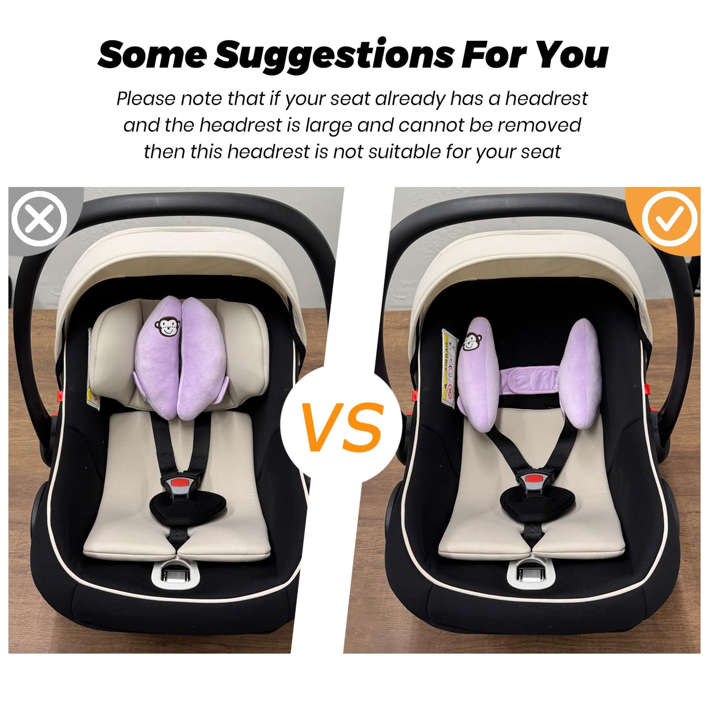 Soporte para la cabeza del cuello del asiento de automóvil para bebé