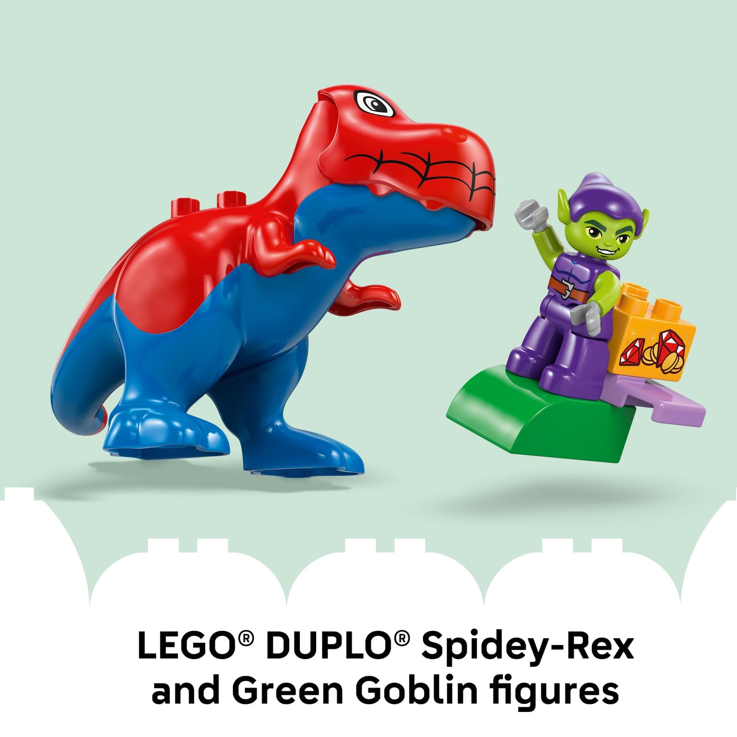 LEGO DUPLO Marvel Dinosaur Spidey-Rex vs. Green Goblin