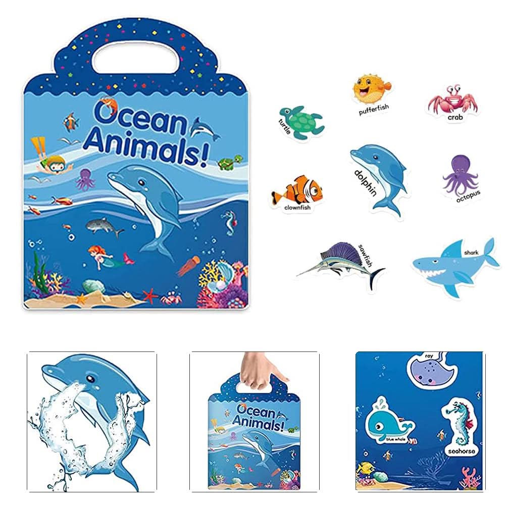 Libro de calcomanías reutilizables para niños