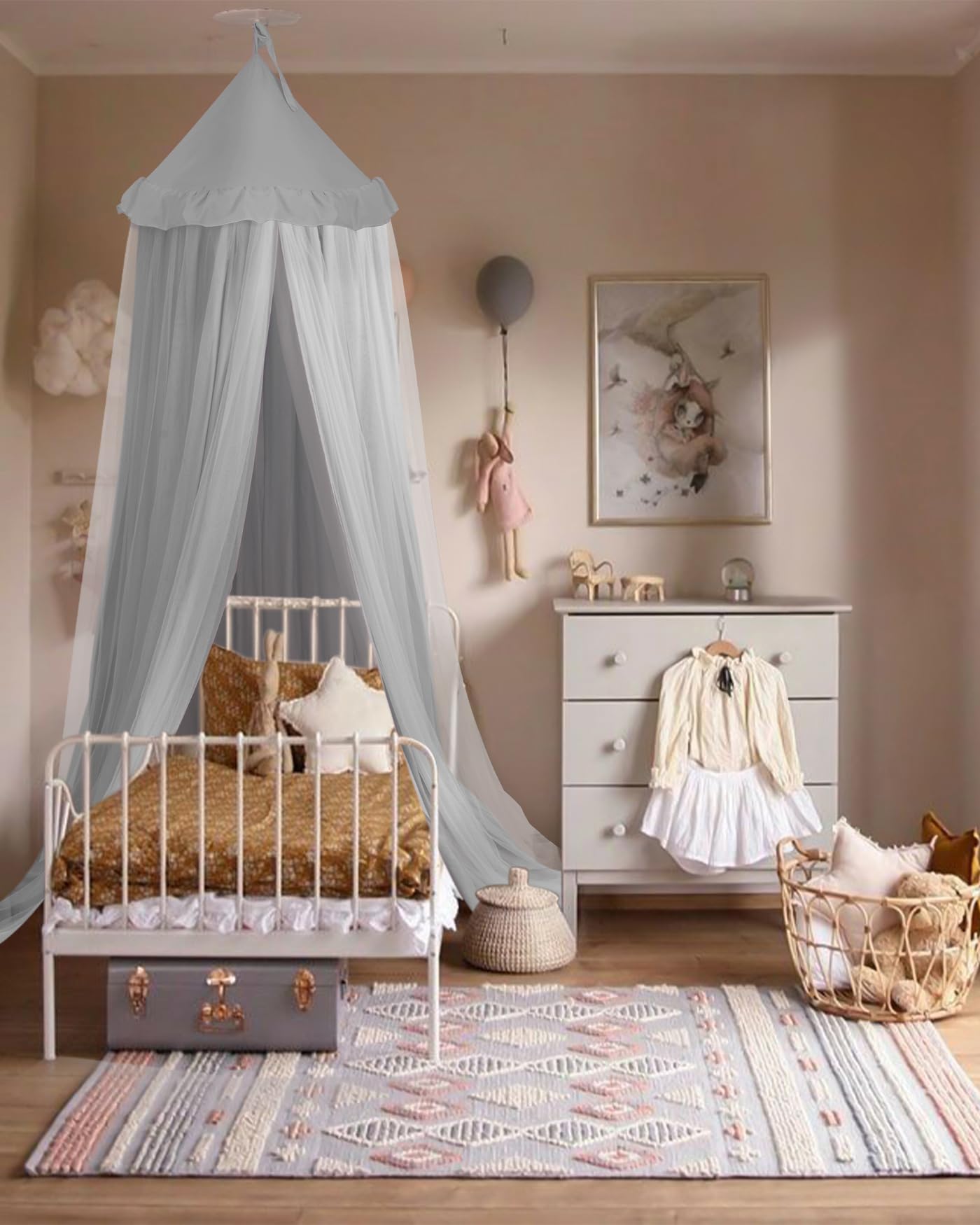 little dove Toldo de cama con luces de estrella
