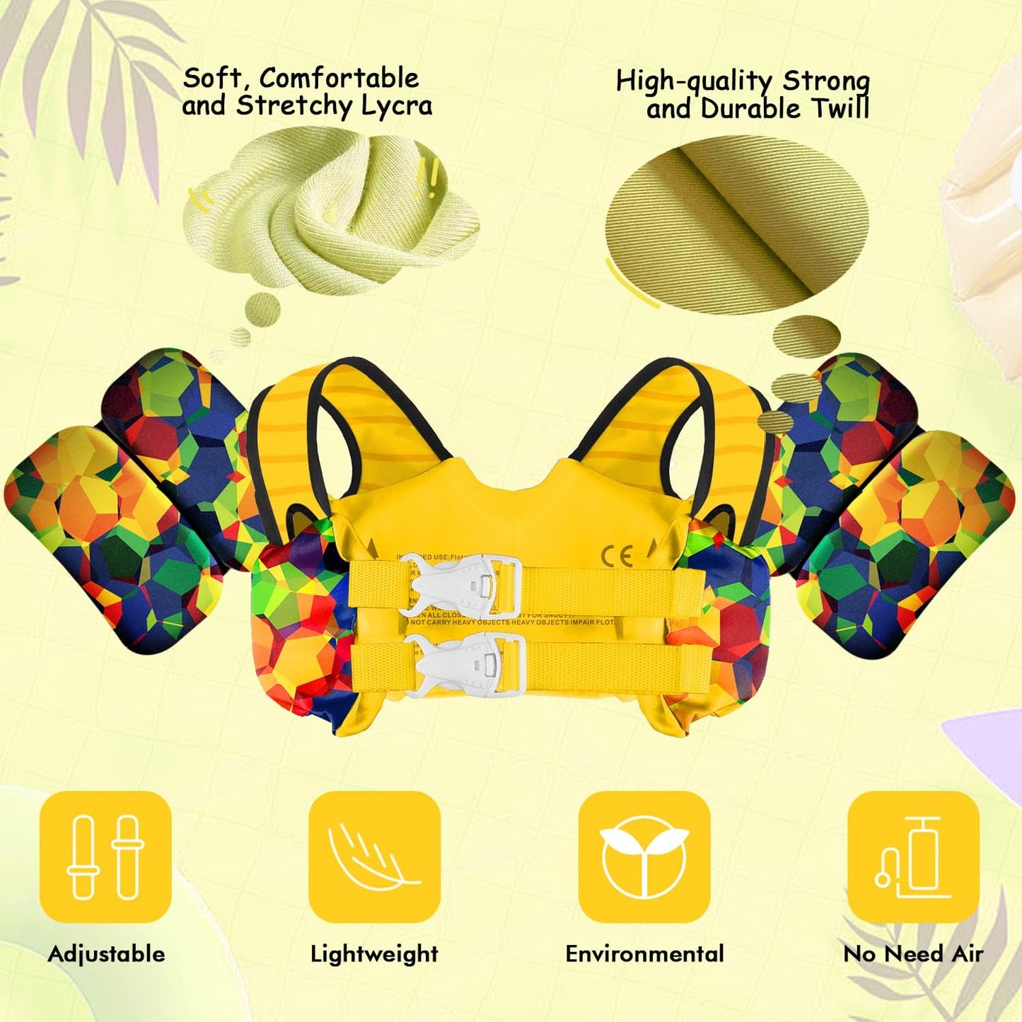 Chriffer Chaleco salvavidas para niños de 22 a 66 libras