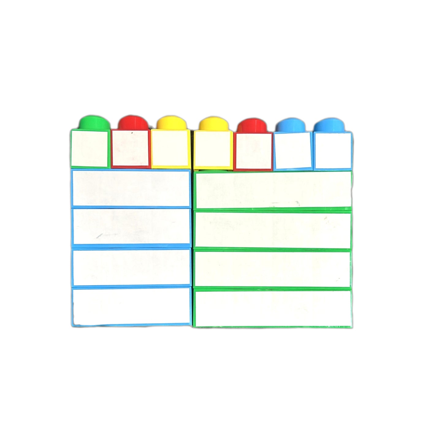 Bloques para escritura con superficie borrable