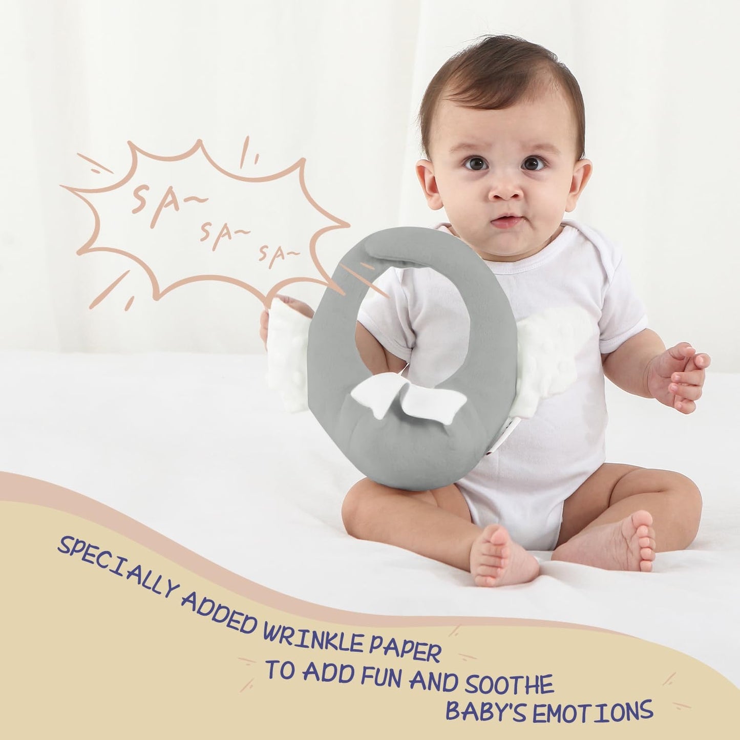 Soporte Para Biberón Manos Libres Para Bebés, gris