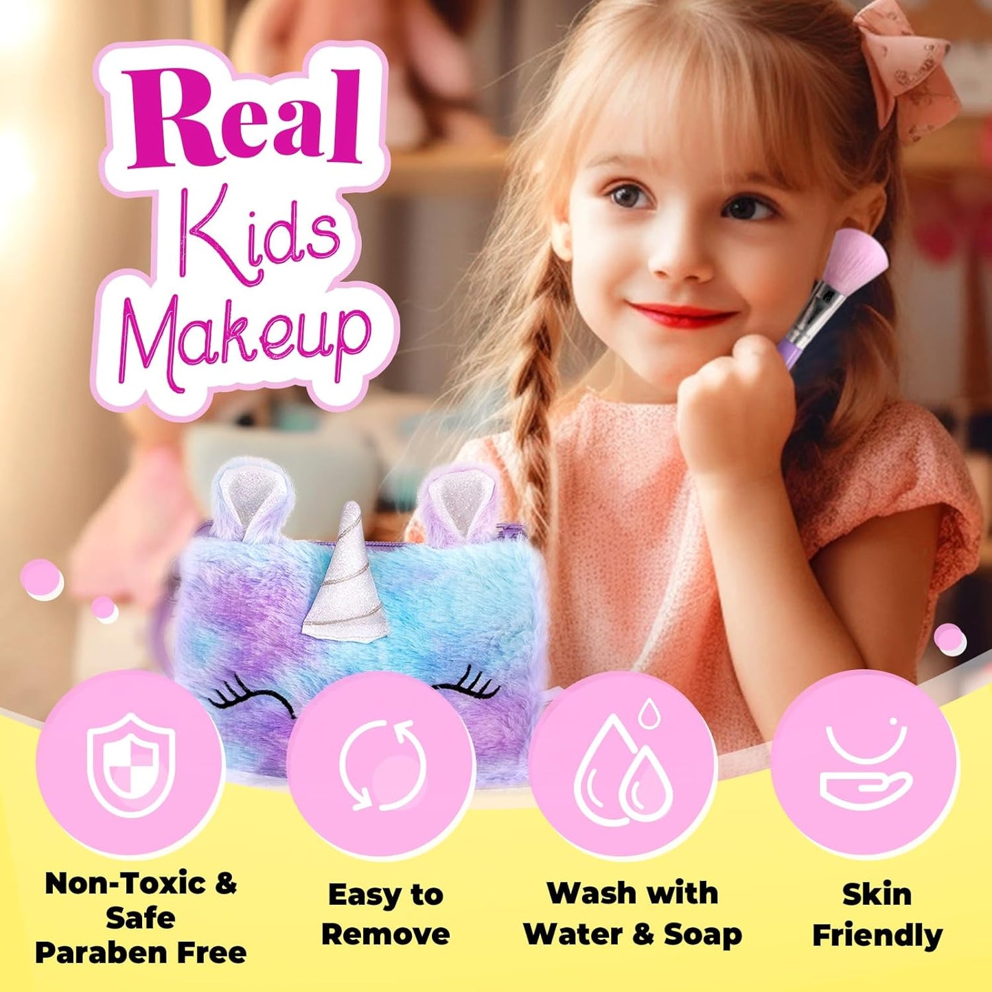Set de bolso con maquillaje para niños