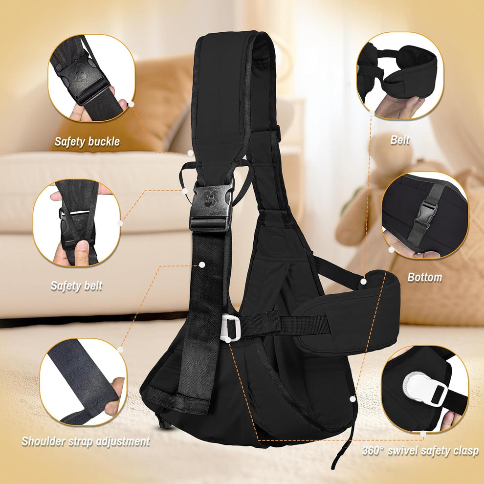 Mochila Portabebés Ergonómica, 6-48 meses, 25-60 libras, Verde